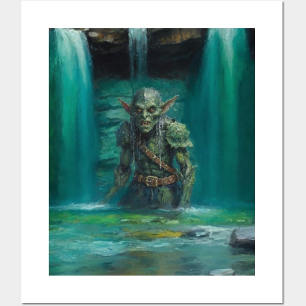 Elder Goblin Of The Waterfalls Wall Art by PositiefVibez